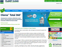 Tablet Screenshot of planetclean.com